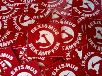 100x "Sexismus Bekämpfen" Sticker - Aufkleber - gegen Sexismus Sachsen-Anhalt - Halle Vorschau