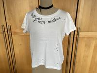 Hollister Cropped T-Shirt mit Stickerei und used look Gr. M / 38 Bayern - Hunderdorf Vorschau