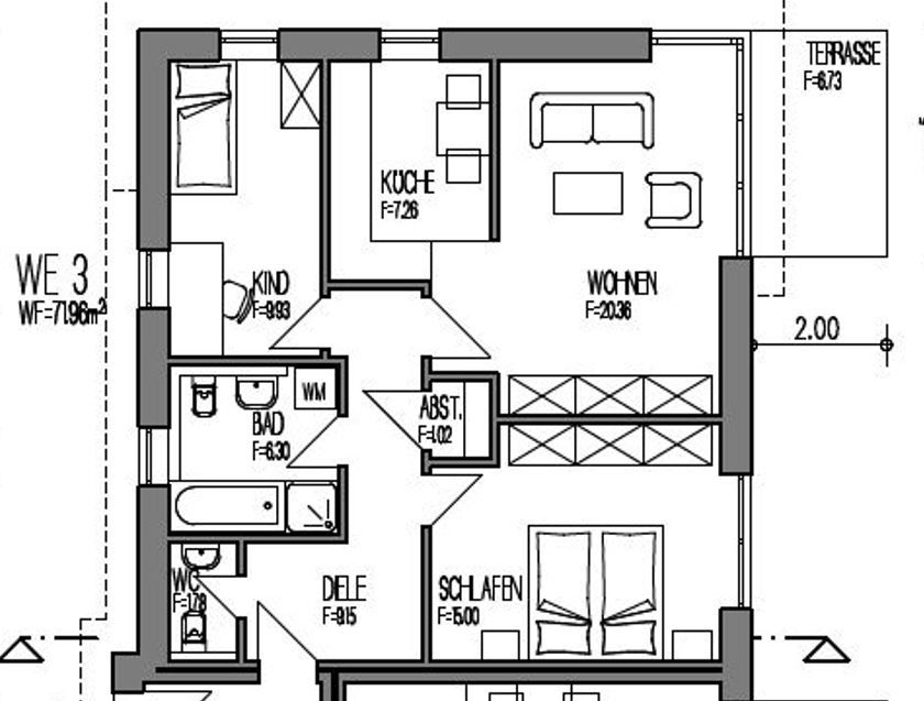 Neubau! Gemütliche 3-Zimmerwohnung im Erdgeschoss! in Westerstede