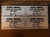 Lichtschwert Plakette Luke Skywalker Autogramm Star Wars Panczak Bayern - Obergünzburg Vorschau