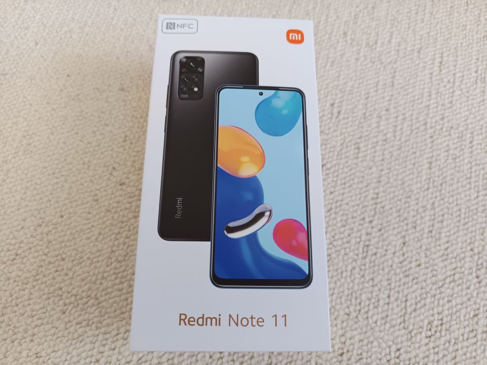 Handy, Smartphon - Redmi Note 11 (blau) incl. Lederhülle, mit OVP in Dahlen