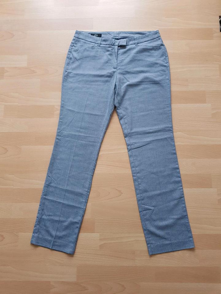 Stoffhose Eve - Größe 38 - S.Oliver - Büro - blau - neuwertig in Hövelhof