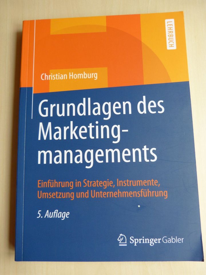 Grundlagen des Marketingmanagements, Homburg in Bietigheim-Bissingen