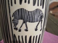 Blumenvase Zebra Stil - 20,5 cm hoch Baden-Württemberg - Weinheim Vorschau