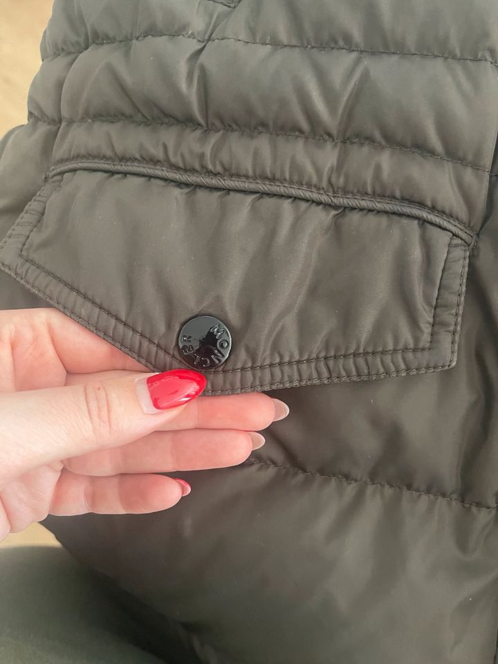 Original Moncler Mantel Fragon Parka Größe 3  38 40 Khaki in Bad Füssing