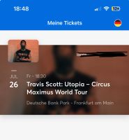 2x Travis Scott Tickets Frankfurt 26.07 Sitzplatz Unterrang Hamburg Barmbek - Hamburg Barmbek-Süd  Vorschau