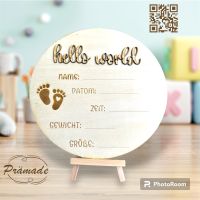 Geburtsschild personalisiert ~handmade~ Prämade Geschenk Baby Sachsen - Lohmen Vorschau