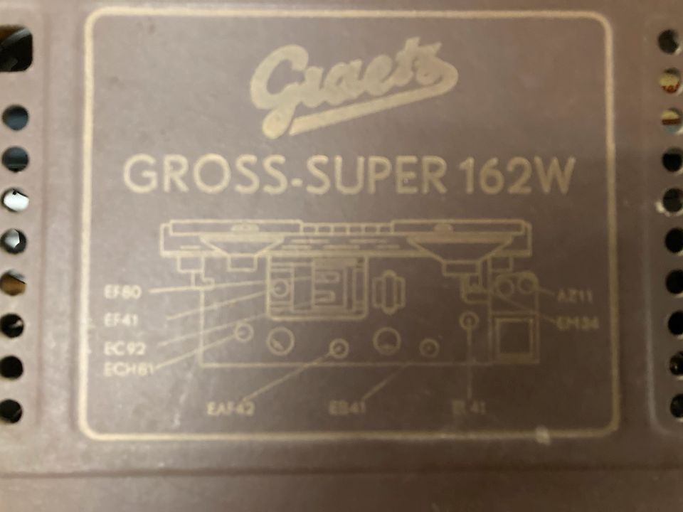 Graetz Gross - Super 162 W Röhrenradio in Bellheim