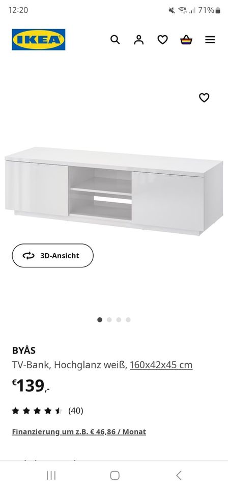 Ikea Byas (byås) Tv-Bank in Duisburg
