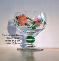 Glas, Glaskelch mit Muster "Desert Rose" Sachsen-Anhalt - Gommern Vorschau