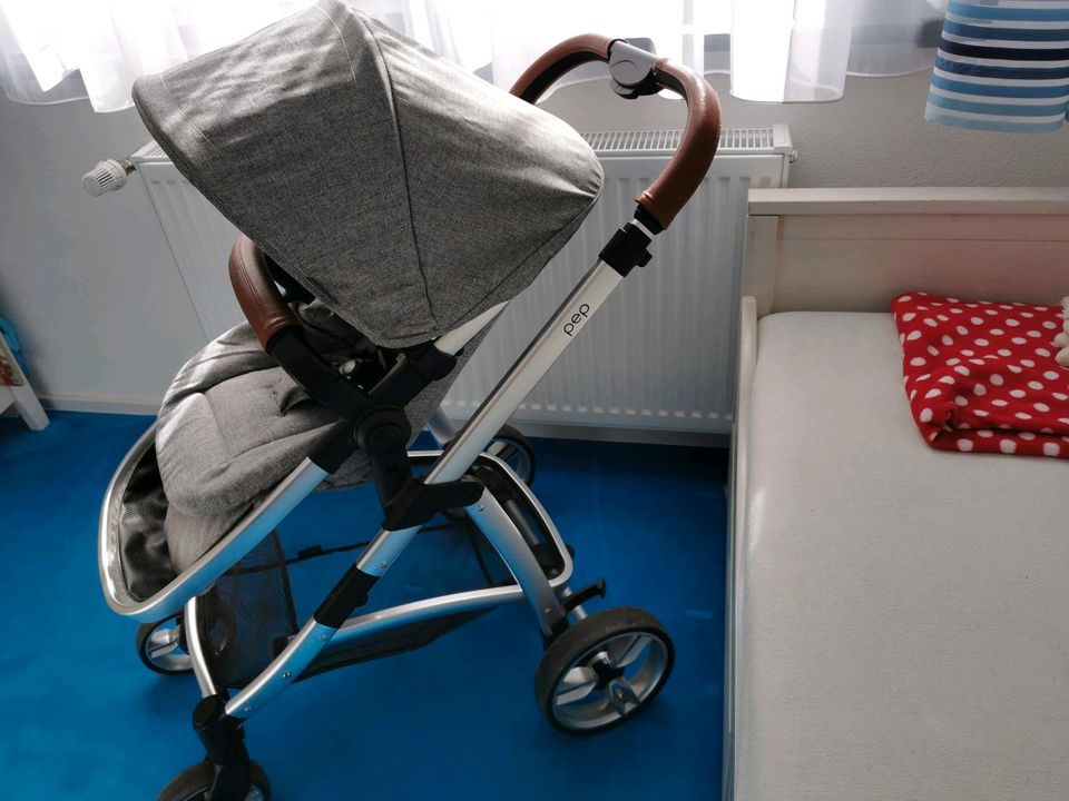 Kinderwagen, umbaubar zum Buggy mit Maxi Cosi Adapter in Kolitzheim