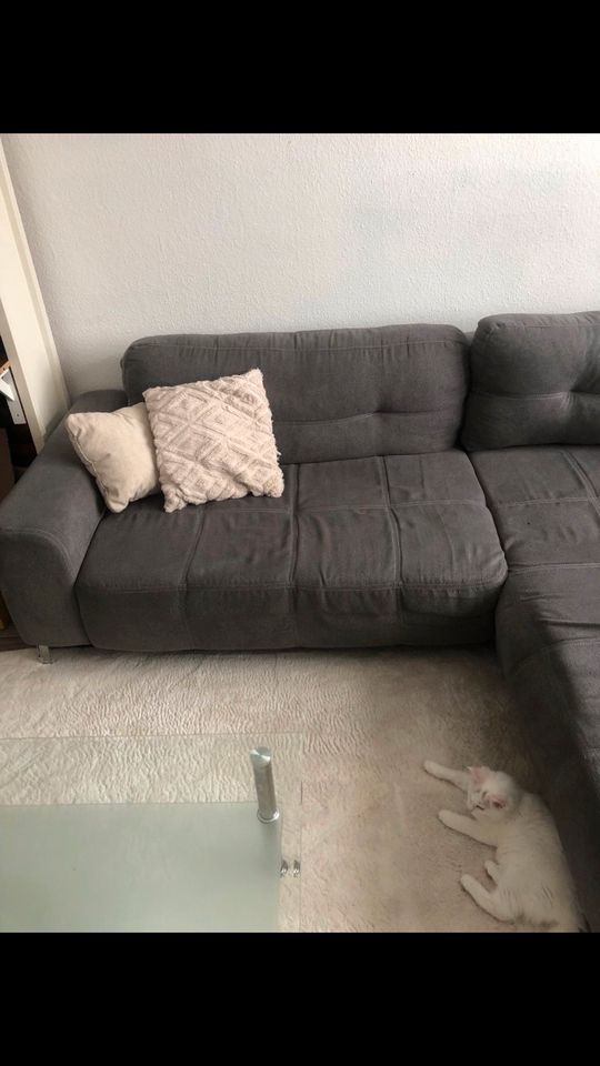 DRINGEND Graues Designer Ecksofa Sofa Polsterecke Couch in Sundhagen