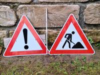 Schilder Achtung Baustelle Baustellenschild Metall Bayern - Vachendorf Vorschau