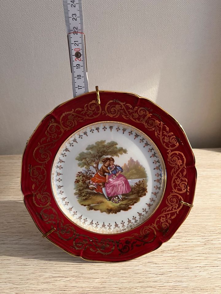 VINTAGE LIMOGES  PORZELLAN TELLER AUS FRANKREICH in Würselen