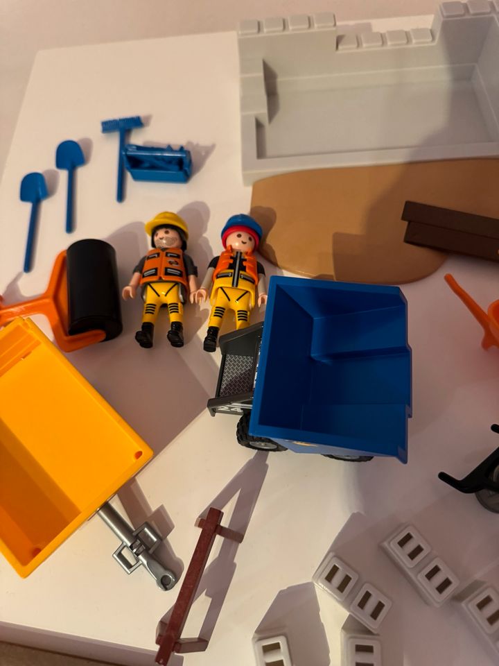 Playmobil Baustelle mit Hebekran gebraucht in Erkelenz