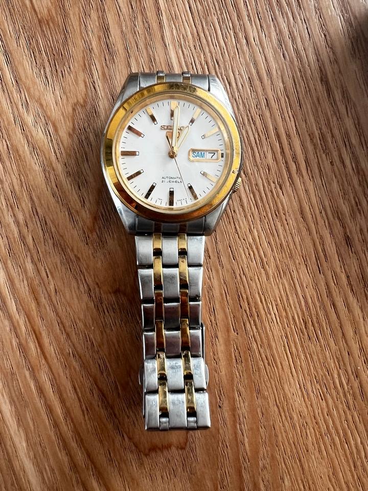 Seiko Herrenuhr, Automatik, 7S26-03H0, Edelstahl, vergoldet, Uhr in Ingolstadt