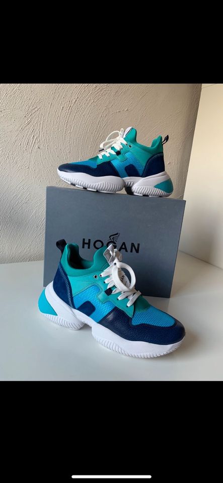 Sneaker  Hogan  Interaction Gr. 41 blau weiß türkis NEU NP 470€ in Bad Honnef
