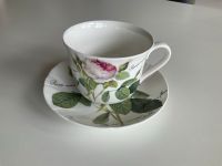 Roy Kirkham Redoute Roses feine Porzellantasse mit Untertasse Baden-Württemberg - Waiblingen Vorschau