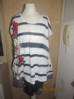 Desigual Shirt weiß blau Blumen Druck Band Größe 38/40 Thüringen - Sonneberg Vorschau