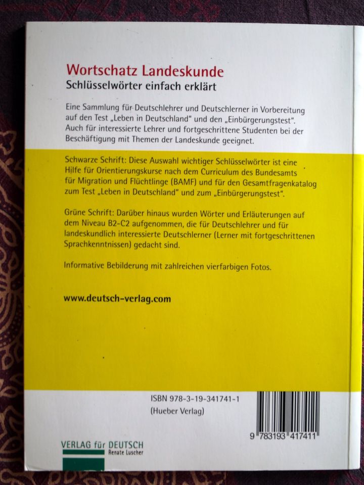 Wortschatz Landeskunde: Schlüsselwörter einfach erklärt - DaF OK in Stuttgart