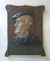 Jugendstil, Großes Relief Richard Wagner, signiert A. Gerhart 190 Thüringen - Kaulsdorf Vorschau