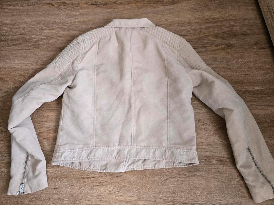 Blazer Bikerjacke leichte Jacke beige Divided H&M Gr. 40 beige in Detmold