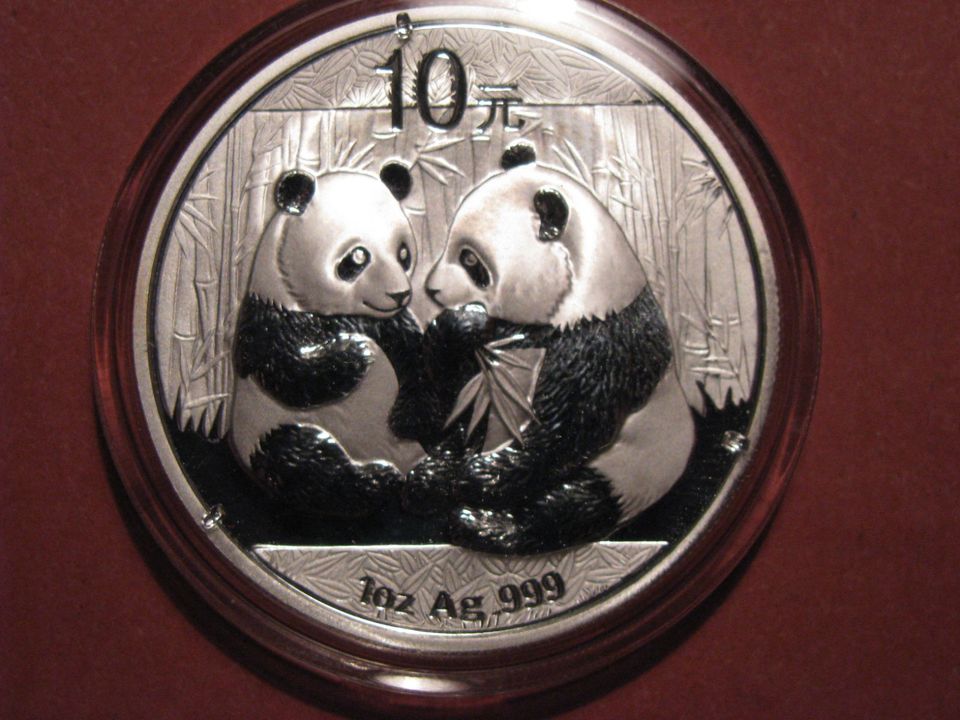 China Panda 2009 10 Yuan 1 oz Silber st in Hamburg