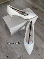 Hochzeitsschuhe Brautschuhe Pumps Ivory Tamaris Gr. 40 Thüringen - Ellrich Vorschau