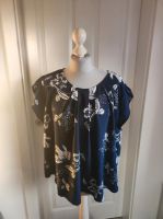 Bluse Marineblau/weiss Blumen schick Business 44/46 Nordrhein-Westfalen - Langenfeld Vorschau