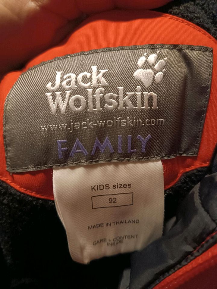 Schneeanzug Jack Wolfskin, Größe 92 in Schorndorf