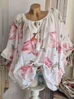 Tunika Bluse weite Ärmel weiss floral Italy NEU 38 40 42 44 46 Nordrhein-Westfalen - Mönchengladbach Vorschau