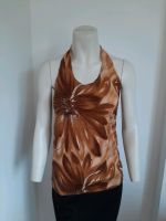 Neckholder Top Braun Tanktop Blumen Pailletten Glitzer Oberteil Dortmund - Innenstadt-West Vorschau