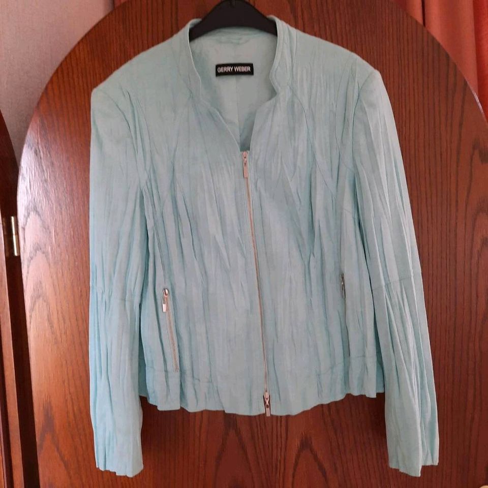 Gerry Weber Gr 42 pastell lind grün Jacke Blazer wie neu in Giesen