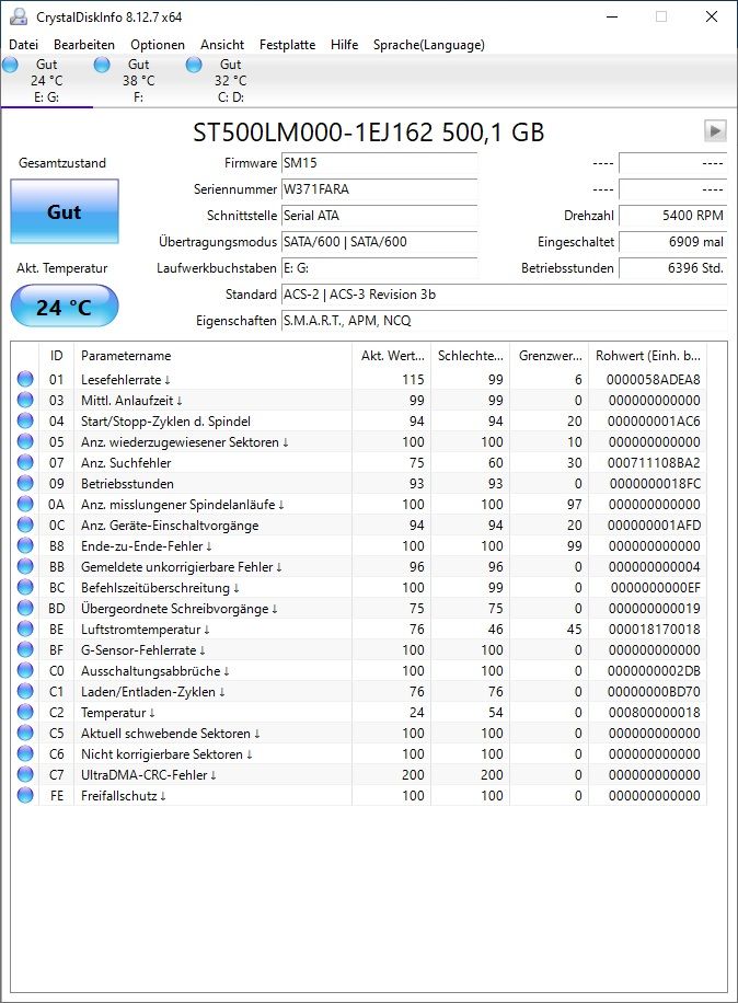 5x 500GB HDD 2,5 Zoll_Seagate & WD in Berlin