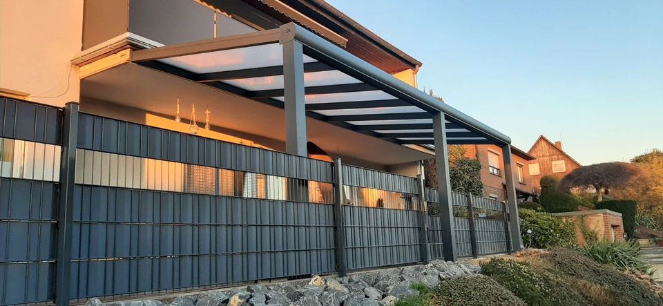 ALU Terrassenüberdachung - Carport - Pergola - Glasschiebewand in Nordhausen