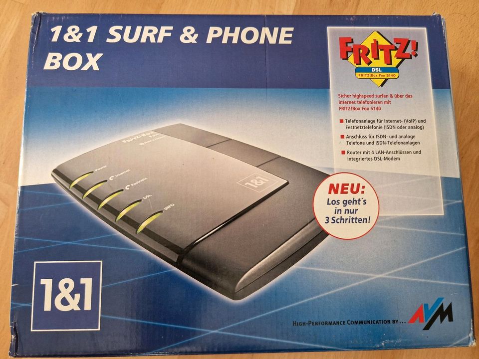 FRITZ!Box Fon 5140 / 1&1 Surf & Phone Router in Langquaid