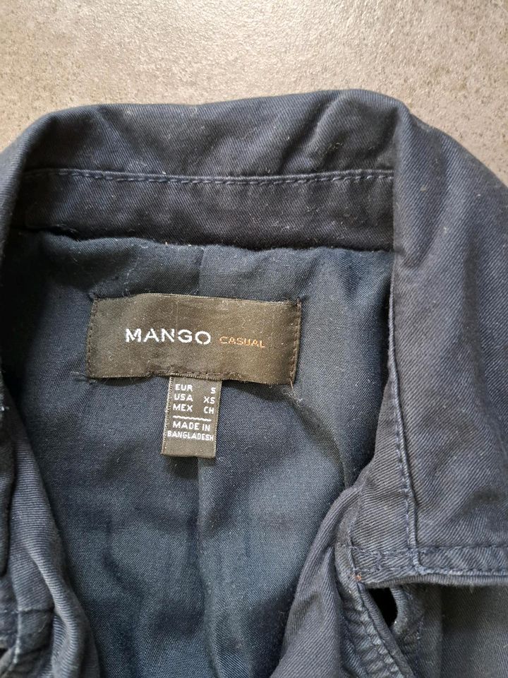 Mango Trenchcoat kurz dunkelblau Gr. S in Herten