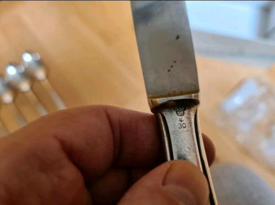 Silberbesteck BSF 90 Platura Löffel Messer versilbert in Dortmund