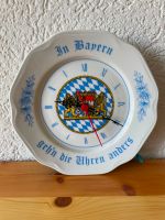 Porzellan Wanduhr "Bayern", rückwärtslaufende Uhr Baden-Württemberg - Achern Vorschau