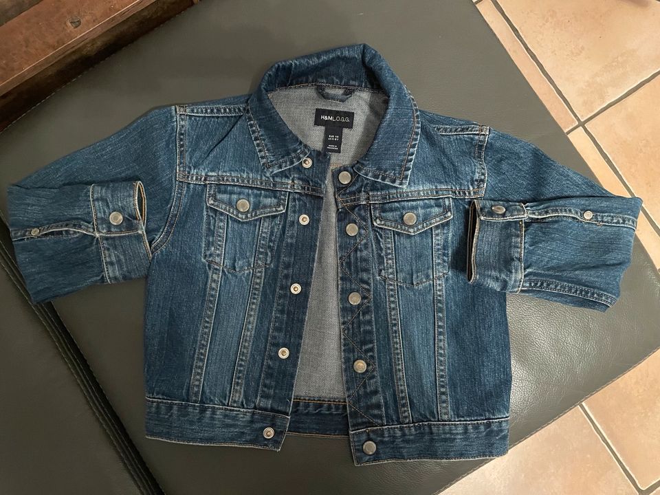 Jeans Jacke, blau, Größe 116, H&M in Mettmann