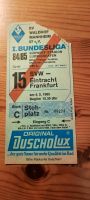 SV Waldhof - Eintracht Frankfurt 04.05.1985 original Ticket Rheinland-Pfalz - Ludwigshafen Vorschau