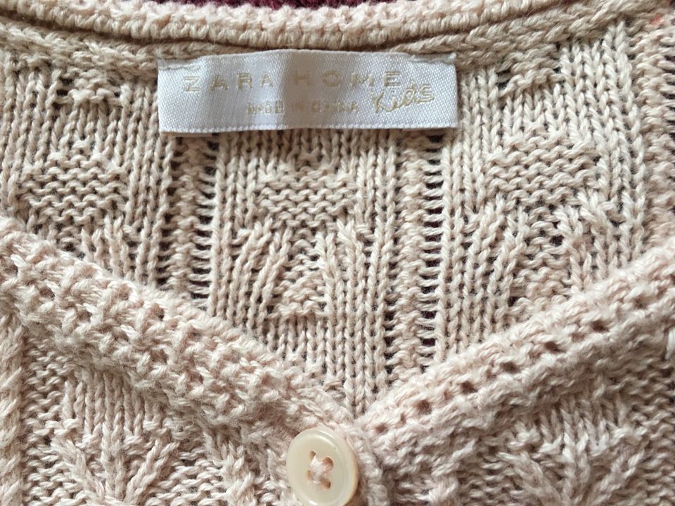 sehr schöne ZARA HOME Strickjacke rosa Gr.110 in Hövelhof