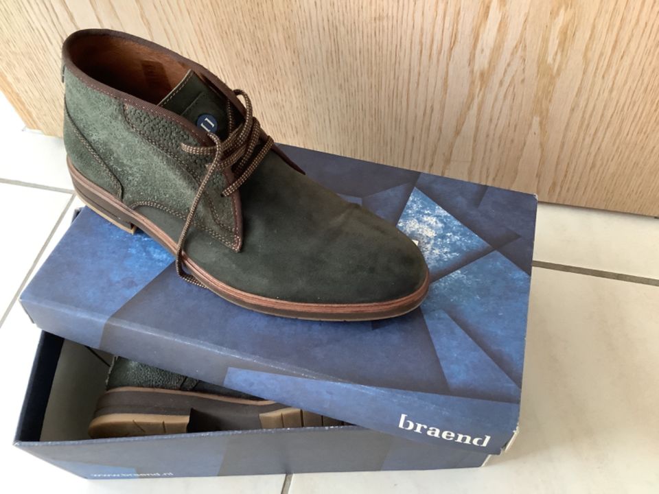 Verk. neue ungetragene Herrenschuhe, Wildleder „braend“, Gr. 44 in Cottbus