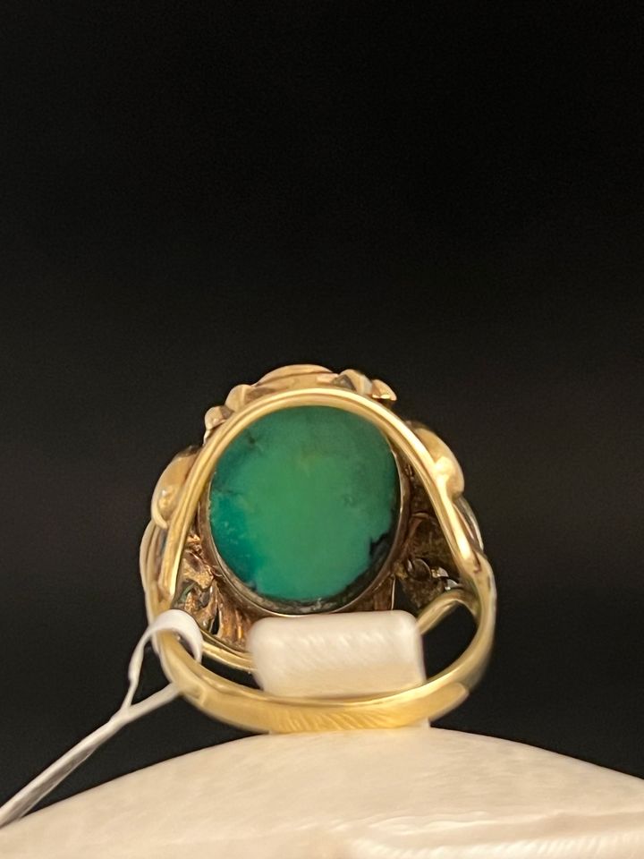 ANTIK VINTAGE ART DECO TÜRKIS RING IN 14K 585 GOLD FJV in Essen