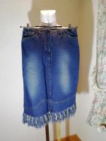 Jeansrock mit Fransen Gr. 36 - 38 Hessen - Twistetal Vorschau