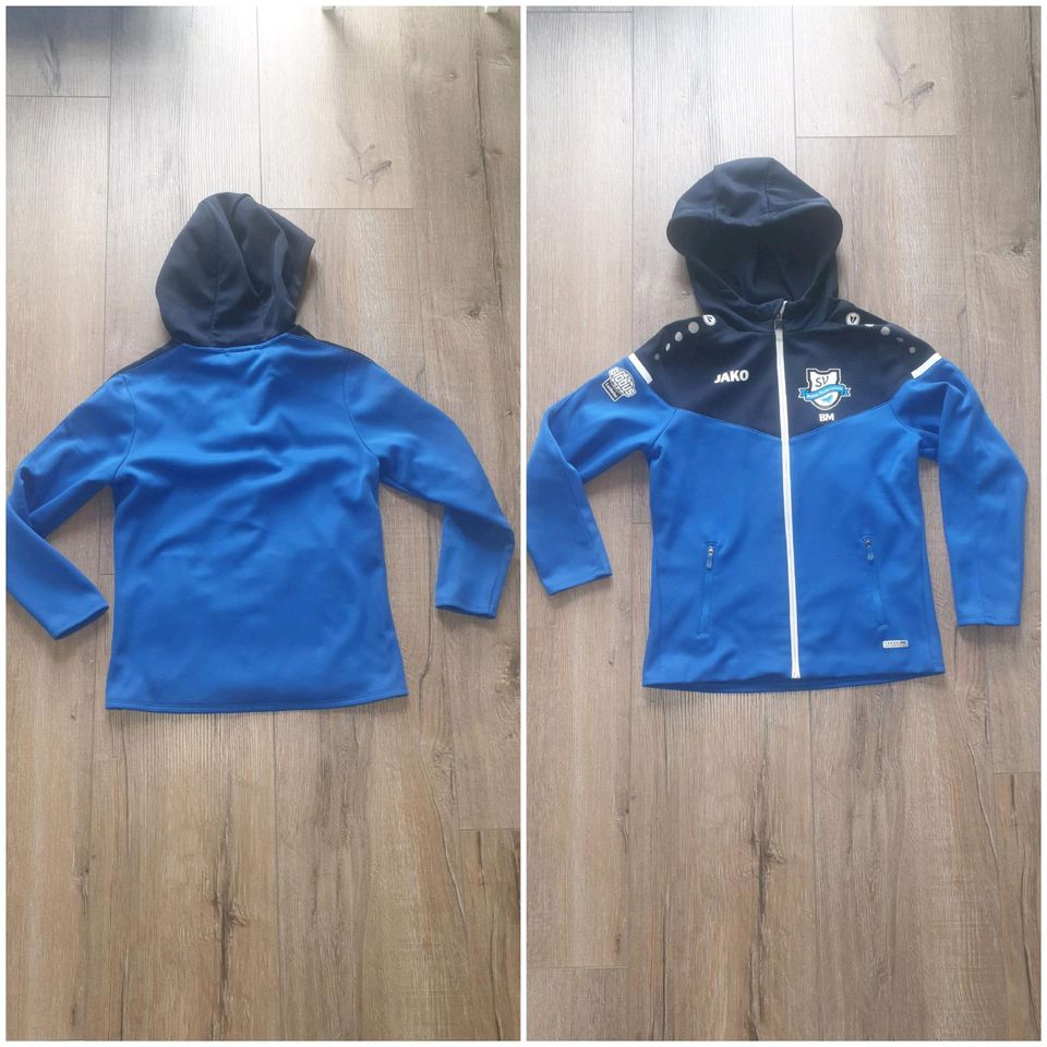 Trainingsjacke JAKO Classico Gr 140 Initialien BM blau Weste Poly in Losheim am See