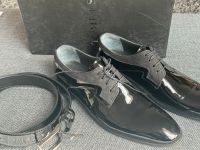 Leder Schuhe + Leder Gürtel Hochglanz schwarz Stuttgart - Sillenbuch Vorschau