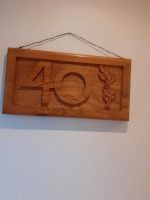 Holzschild  40 Geburtstag Holzschild Hochzeitstag Niedersachsen - Papenburg Vorschau