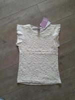 Neu Bluse Shirt Oberteil weiß/beige Gr 122 Baden-Württemberg - Illerrieden Vorschau