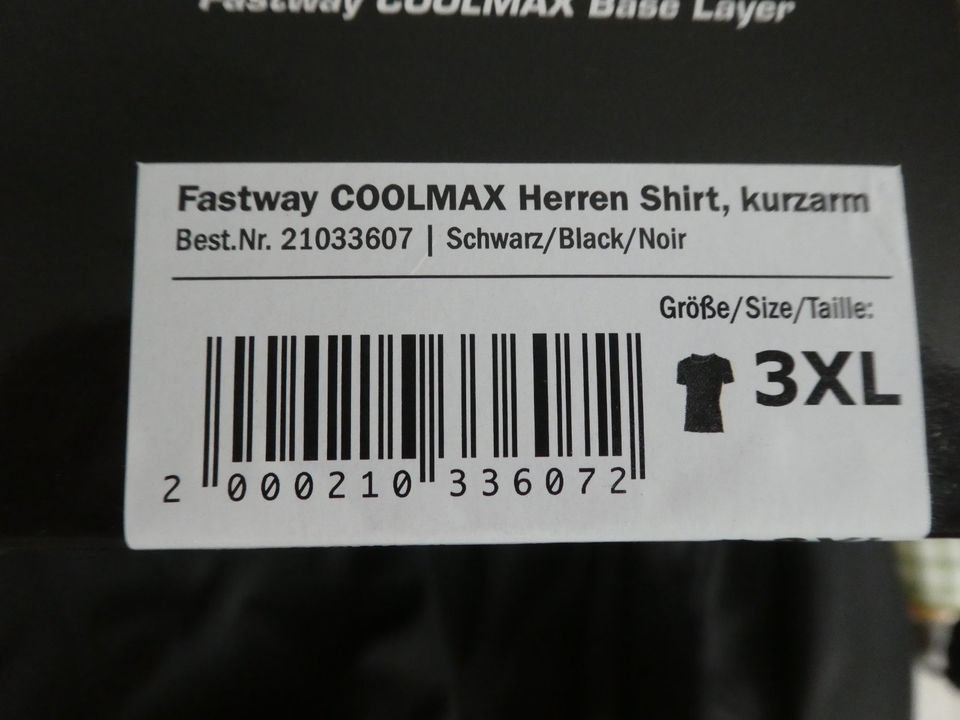 ⚠️ FASTWAY COOLMAX Funktionsunterwäsche T-Shirt 3XL neuwertig OVP in Großenaspe